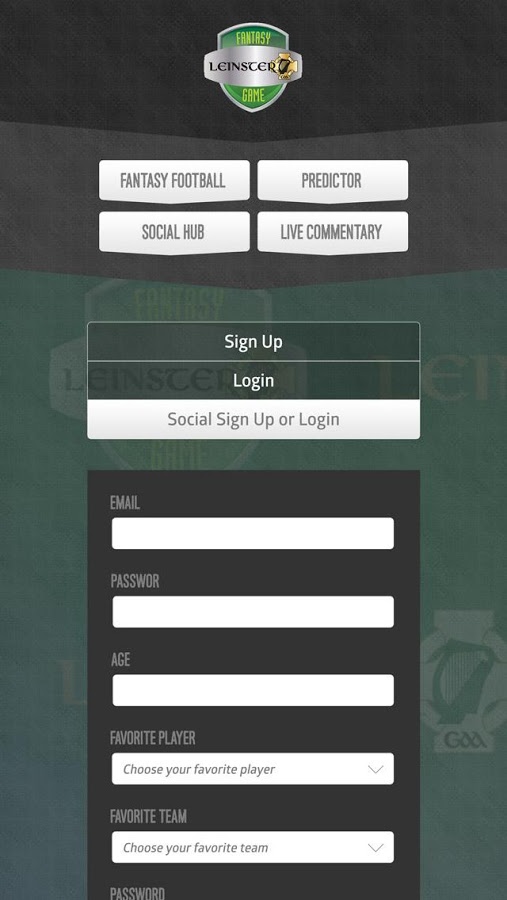 Leinster GAA Fantasy Game截图1