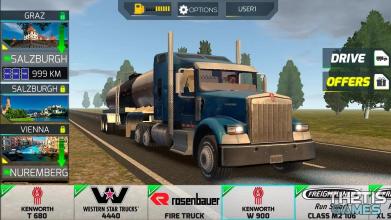 Truck Simulator Europe 2 Free截图1