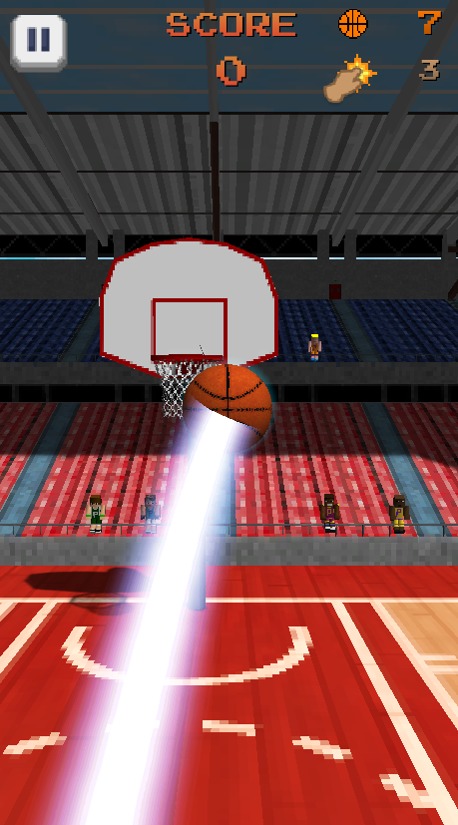 Pixel Basketball - Flick Ball截图3