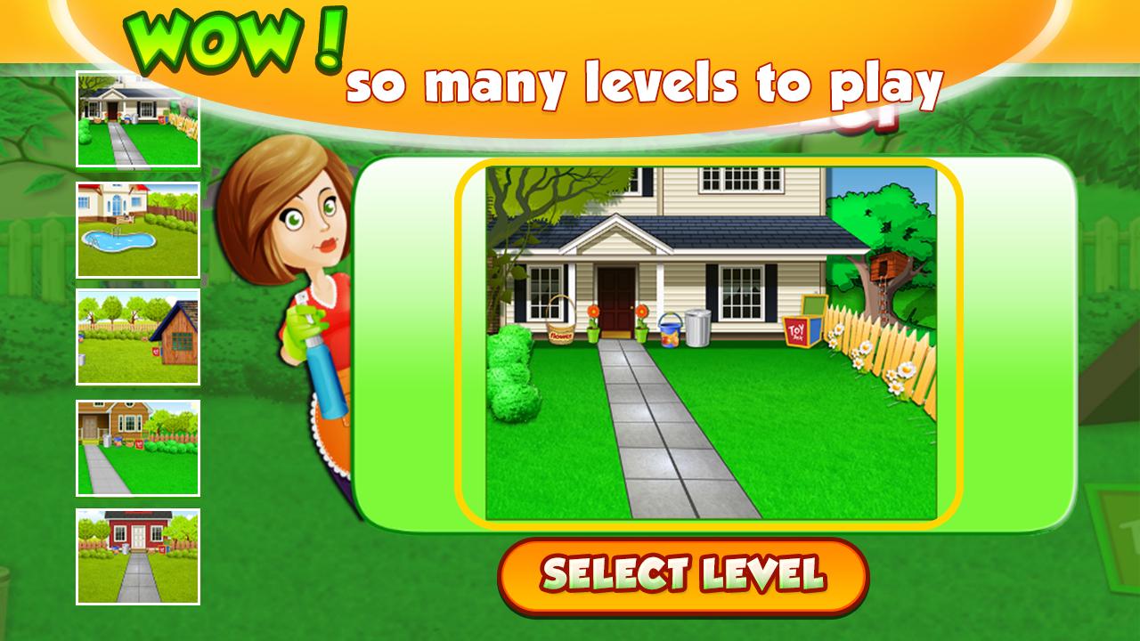 Home Cleanup Games - Garden截图2