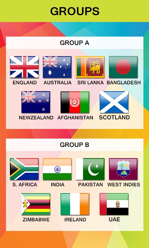 Cricket Worldcup 2015 Schedule截图4