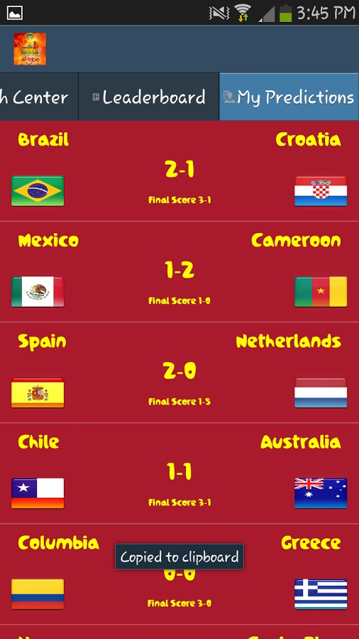 wi-tribe WorldCup Predictor截图5