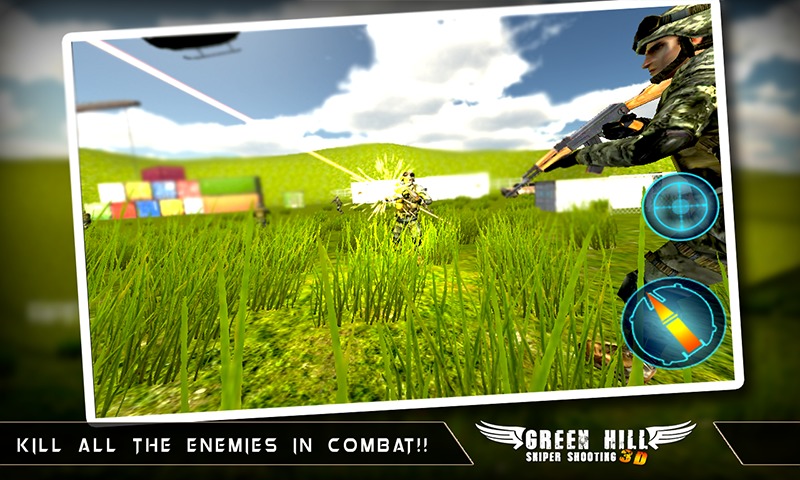 Green Hill Sniper Shooting 3D截图4