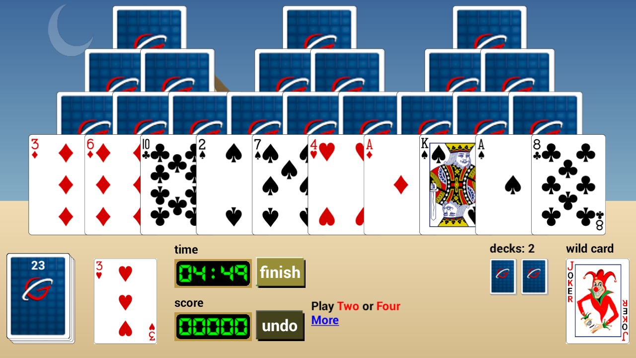 Pyramids Rush Solitaire Online截图1