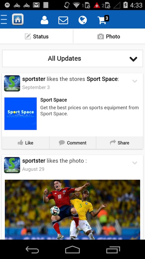 Sportster Social Network截图1