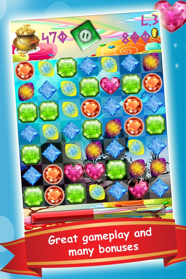 Gems And Jewels Match 3截图3