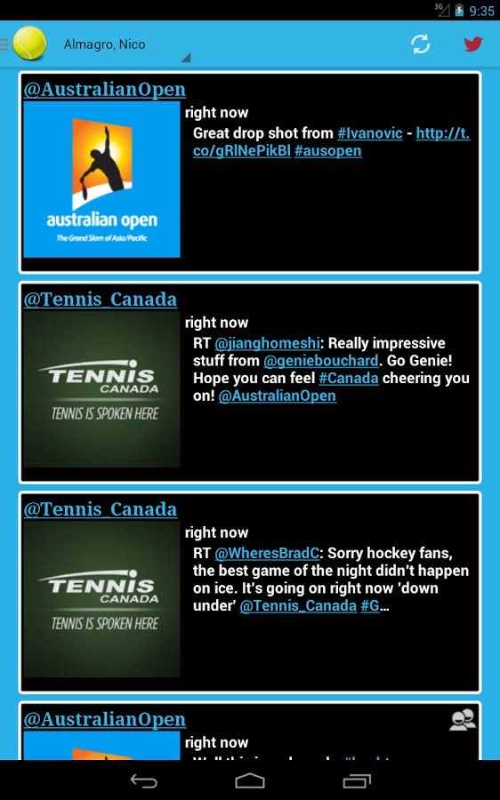 Mens Tennis Tweets截图2