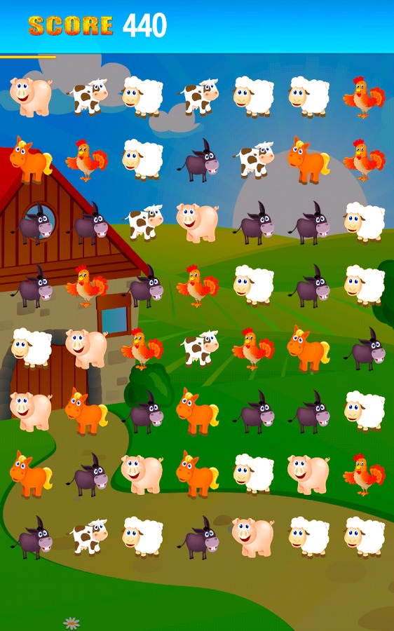 Animals Match 3 Farm Quest Tap截图5