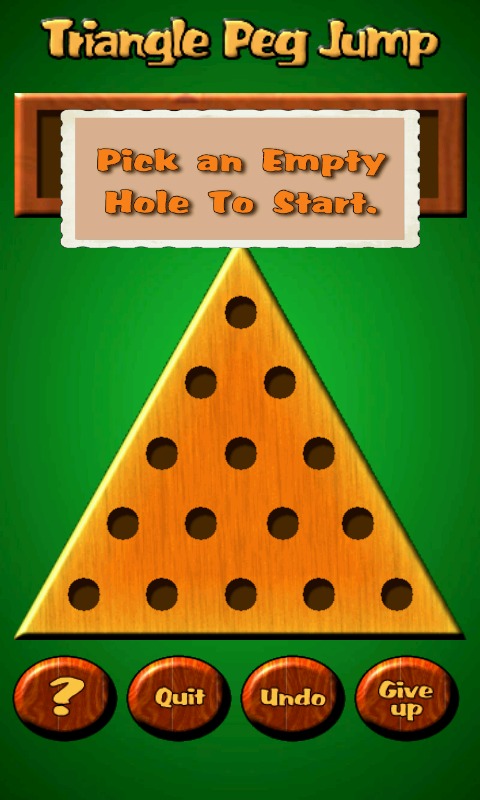 Triangle Peg Jump Puzzle Free截图1