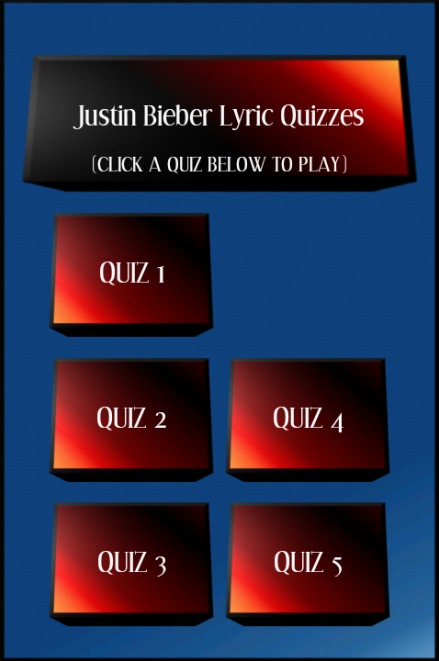 Justin Bieber Lyric Quizzes截图5