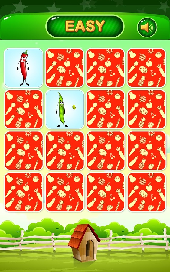 Vegetable Memory Match Game截图4