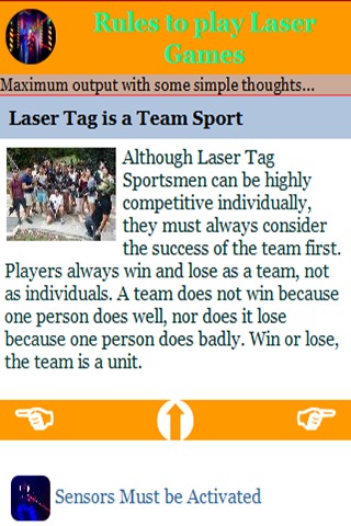 Rules to play Laser Games截图3