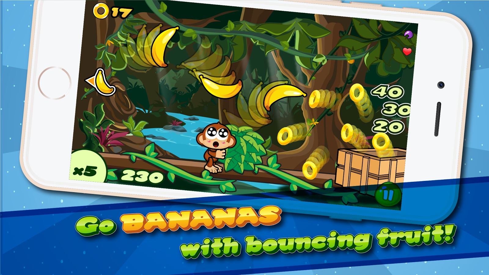 Baby Chimp Chomp: Fruit Bounce截图4