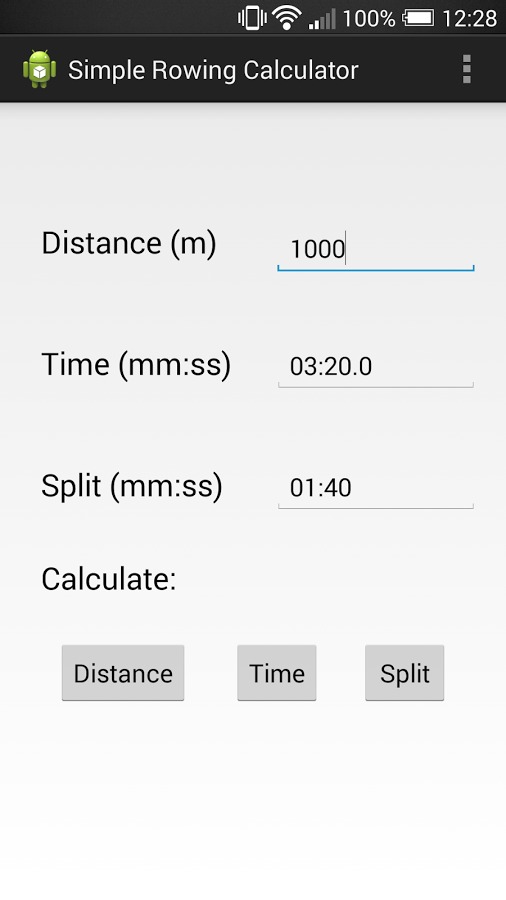 Simple Rowing Calculator截图2