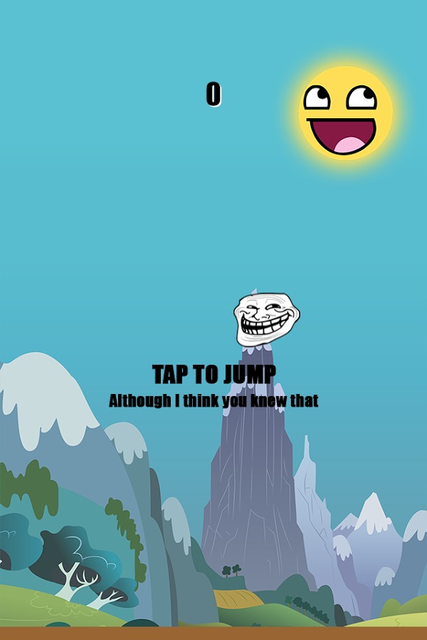 Flying Trollface截图3