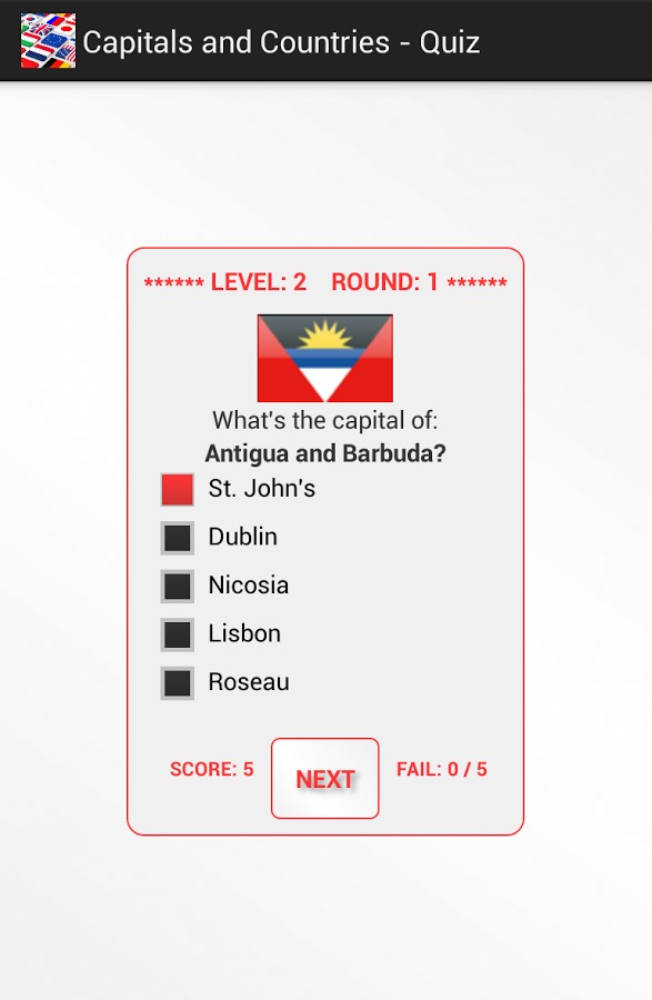 Capitals and Countries - Quiz截图2