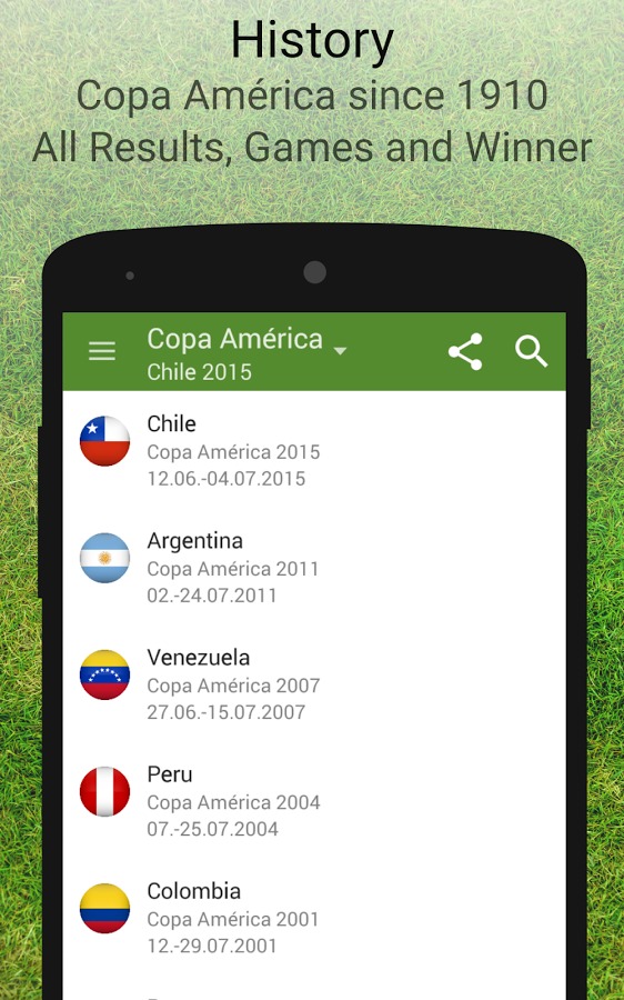 Copa América 2015 Schedule截图4