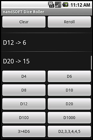 nandSOFT Dice Roller截图1