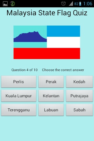 Malaysia State Flag Quiz截图2