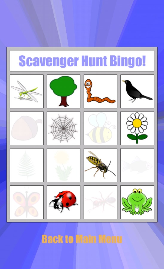 Scavenger Hunt Bingo!截图3