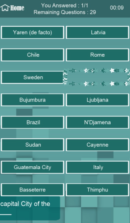 Brain Trivia Country Capitals截图3