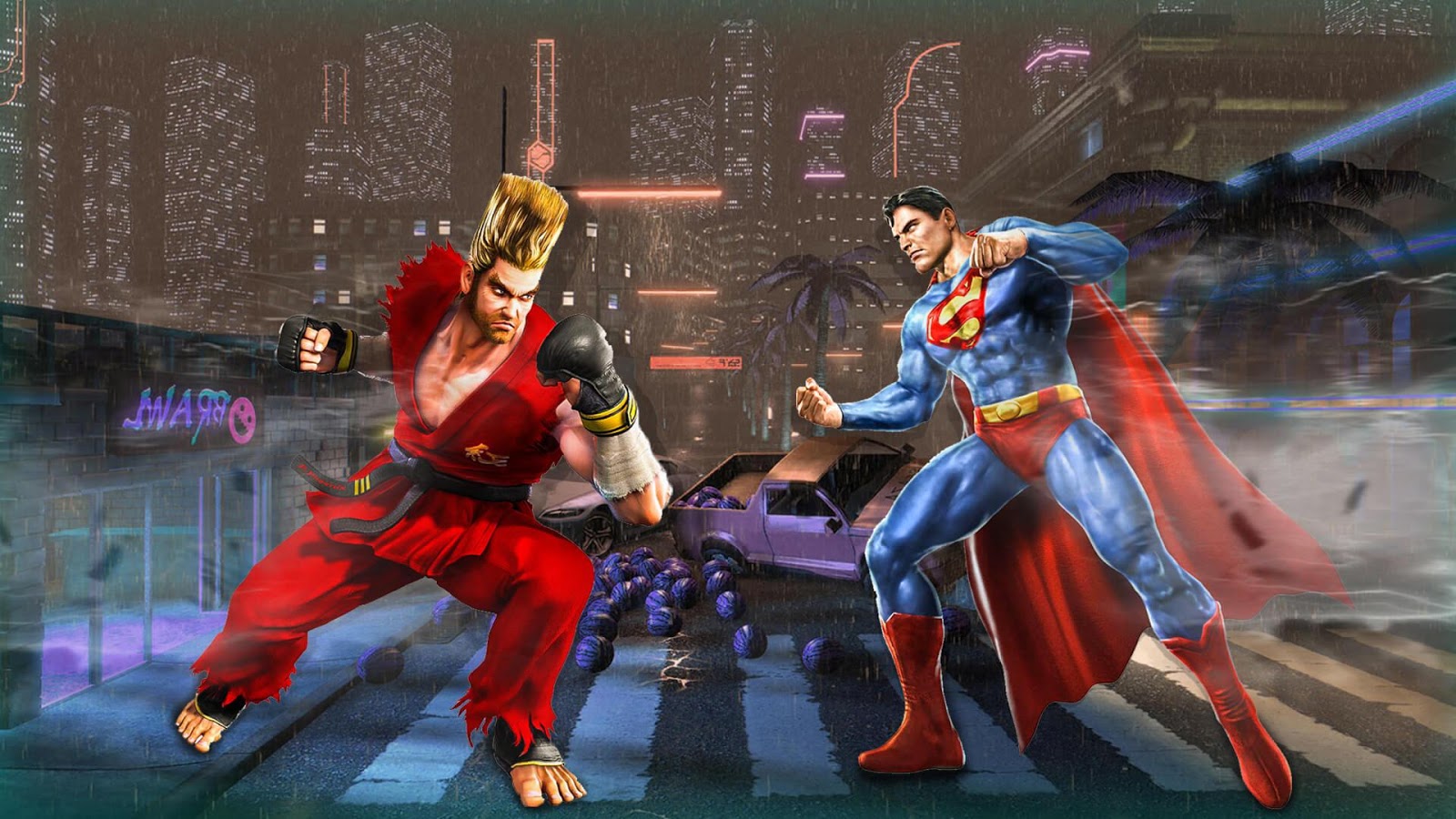 Fantastic Paul vs Superhero King of Gang Fighter截图3