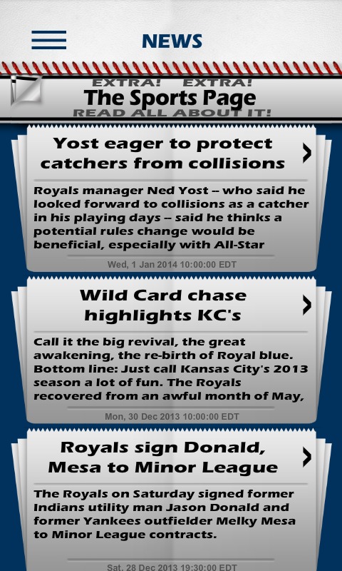 Baseball Pocket Sked - Royals截图2