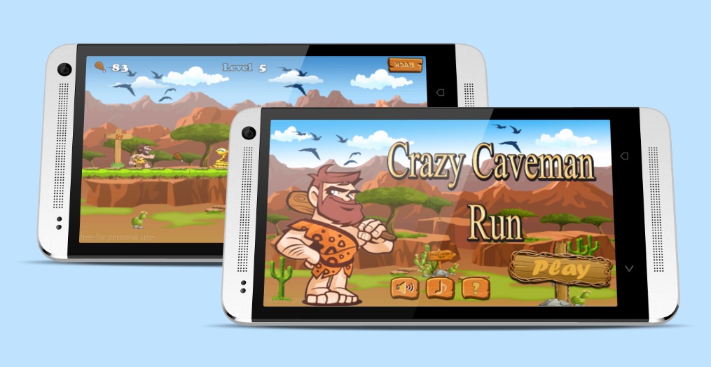 Crazy Caveman Run截图1