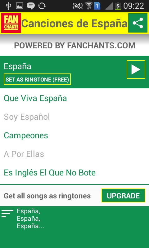 España - Canciones del Mundial截图2
