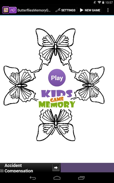 Butterflies Kids Memory Game截图4