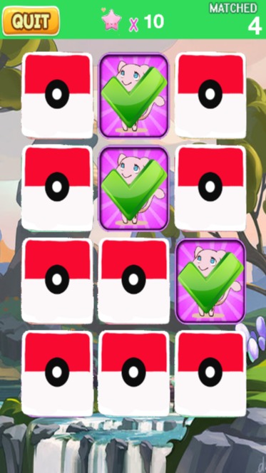 Memory Match Game Pokemon截图4