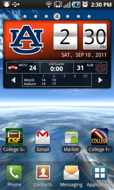 Auburn Tigers Live Clock截图3