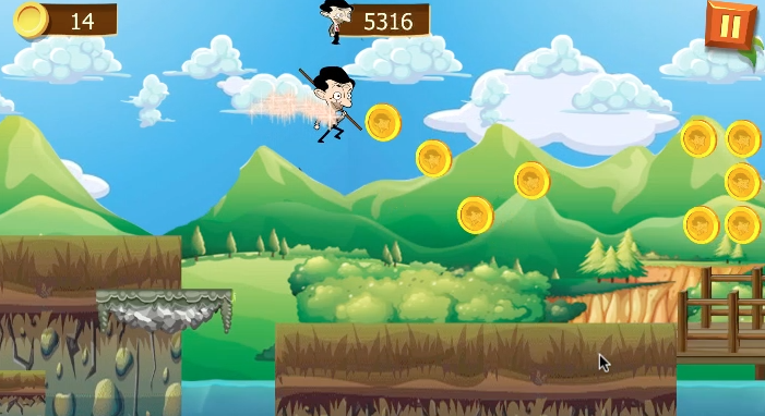 mr bean super hero runner截图2