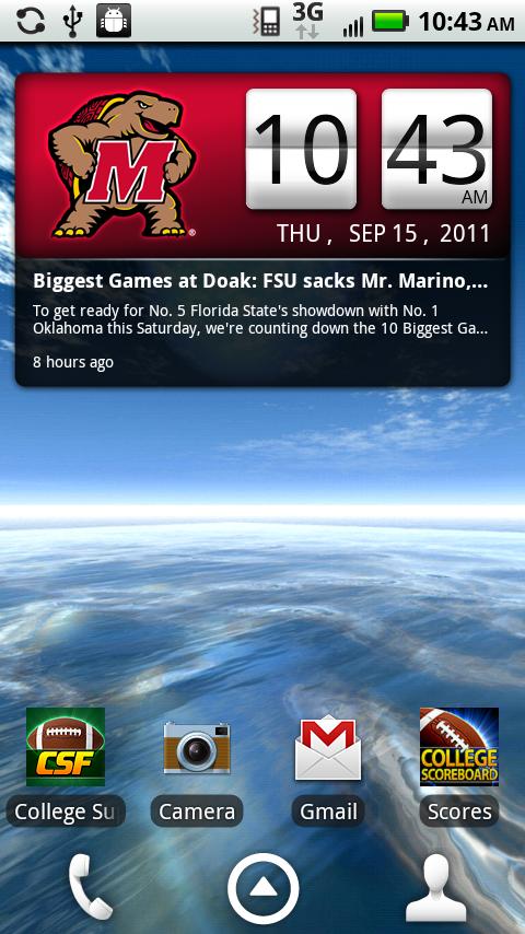 Maryland Terrapins Live Clock截图1