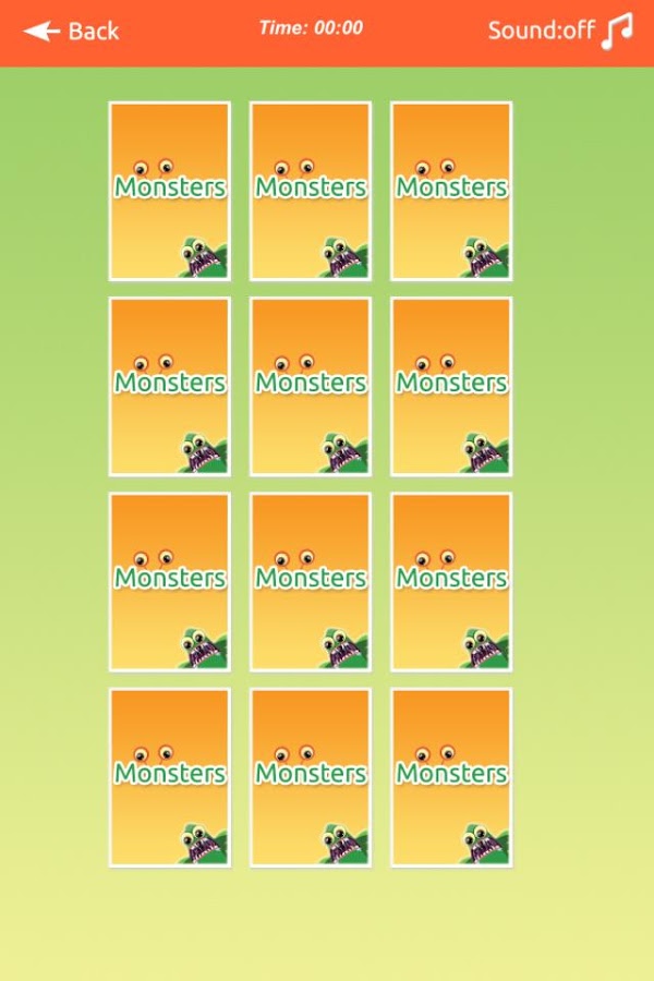 Monsters Memory Match Lite截图2