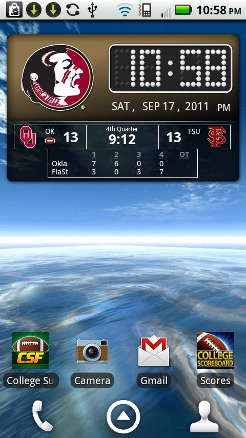 FSU Seminoles Live Clock截图4