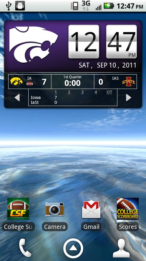 Kansas State Live Clock截图3