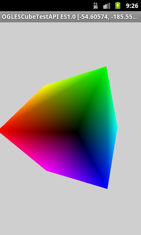 OpenGL ES Cube Test API截图2