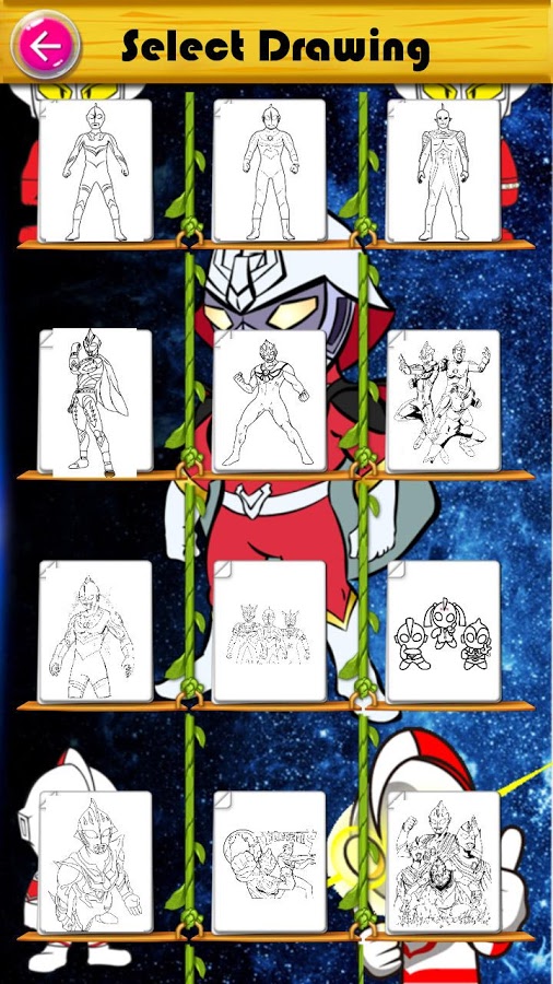 Colouring book for Ultraman : galaxy battle截图5