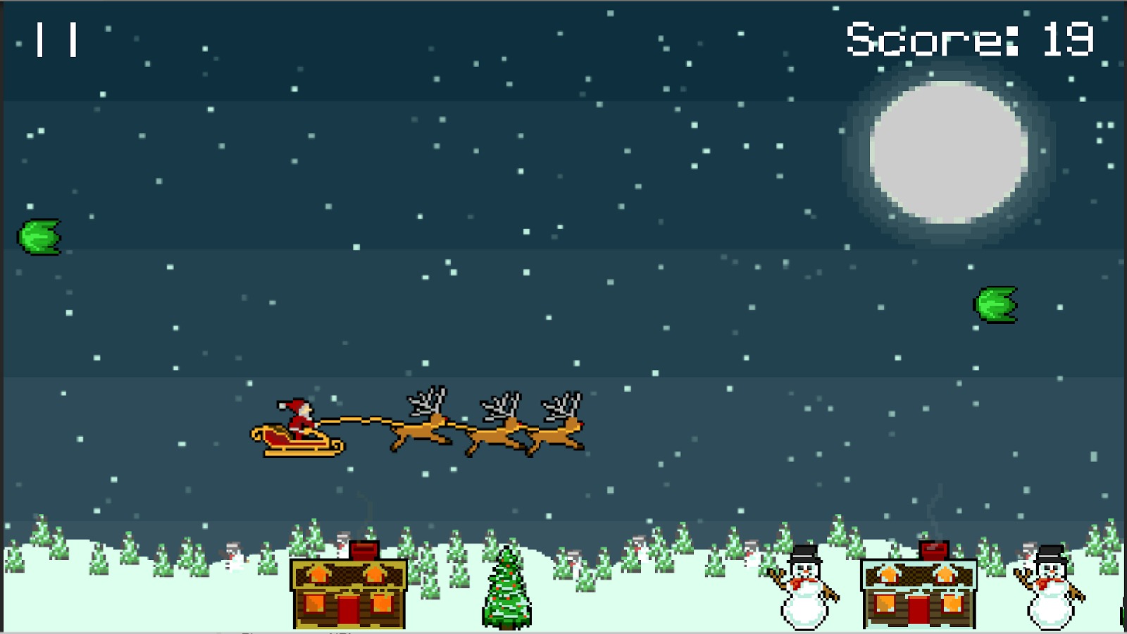 Droppin' Santa retro Xmas game截图3