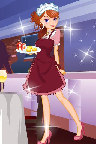 Sweety Waitress Dress Up截图1