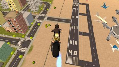 Flying Moto Bike City Ride 3D截图4