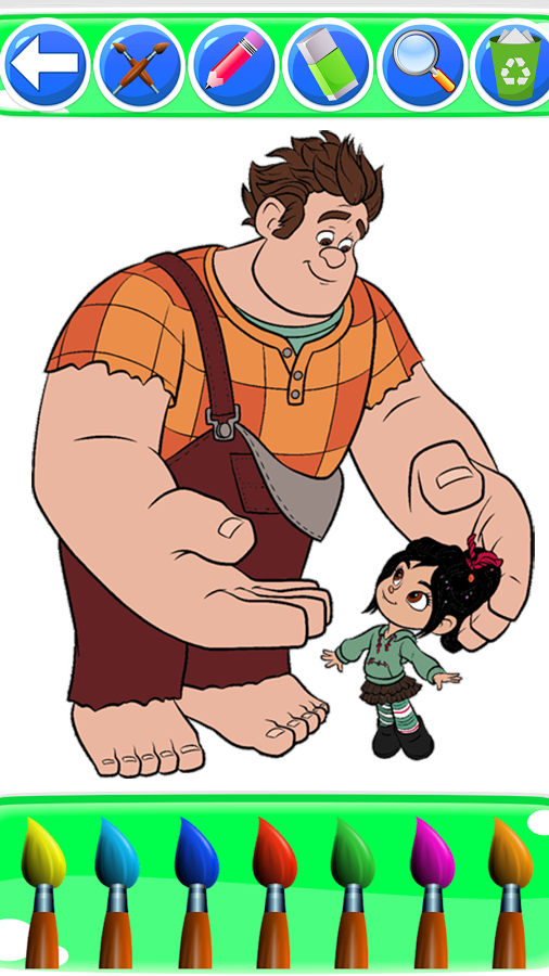 coloring wreck it ralph for fans截图5