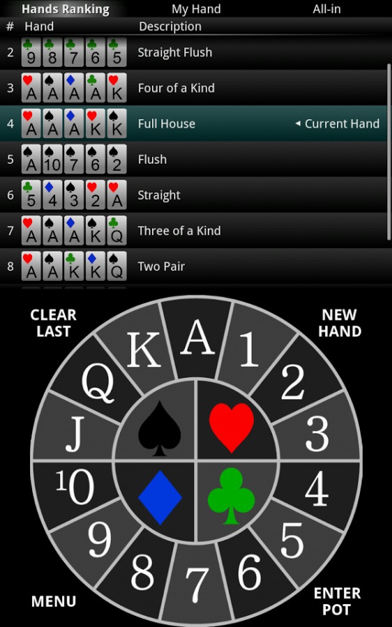 PrOKER: Poker Odds Calc FREE截图2