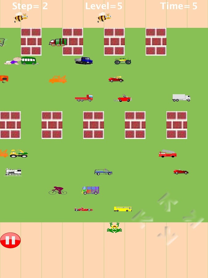 Frog cross the road@free game截图1