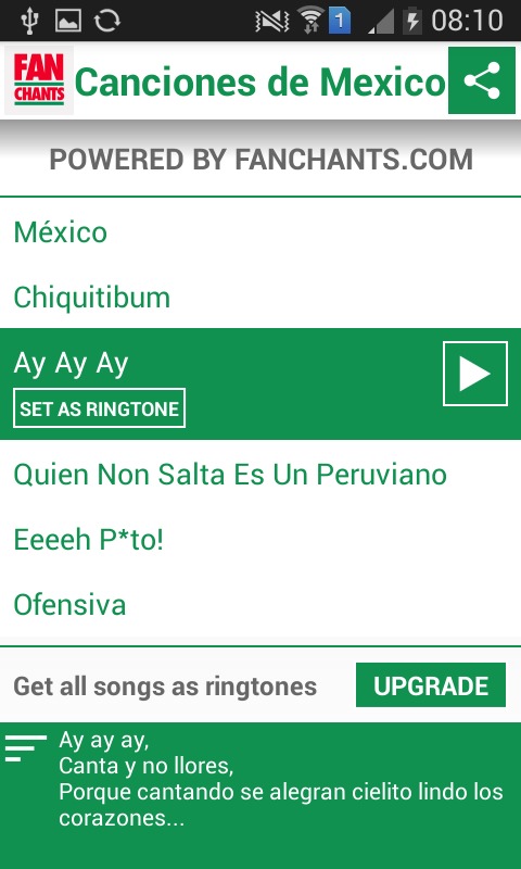 Mexico - Canciones del Mundial截图3