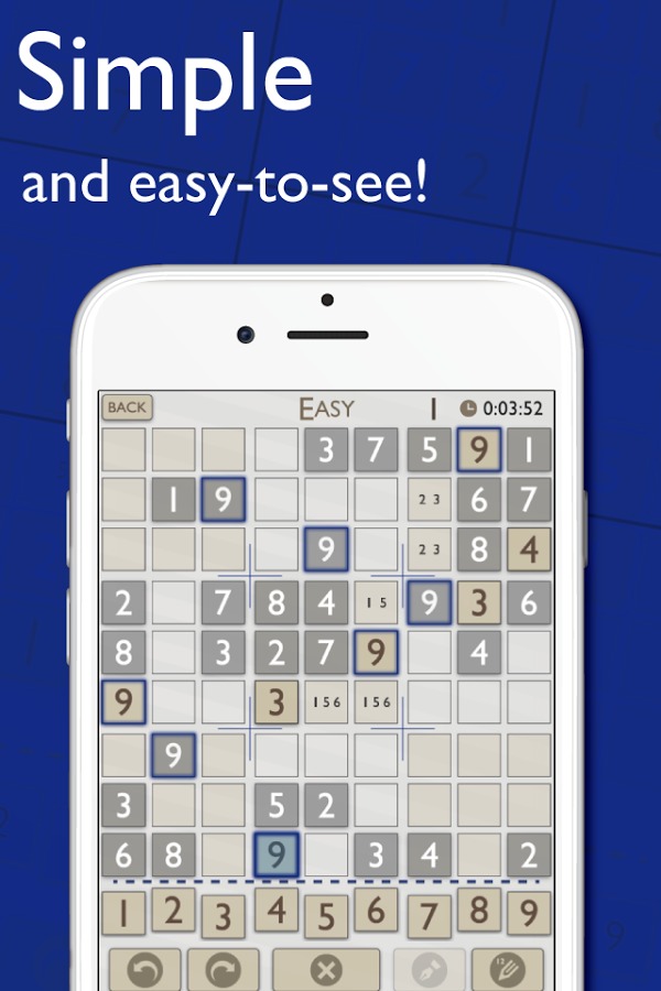 Sudoku 100 BLUE Ver. - FREE截图2