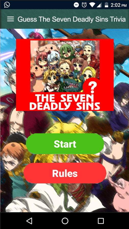 Guess The Seven Deadly Sins Trivia Quiz截图4