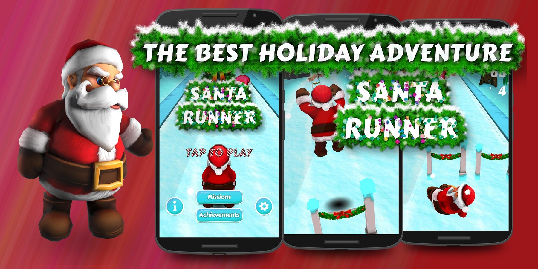 Santa Runner 3D Christmas Dash截图1