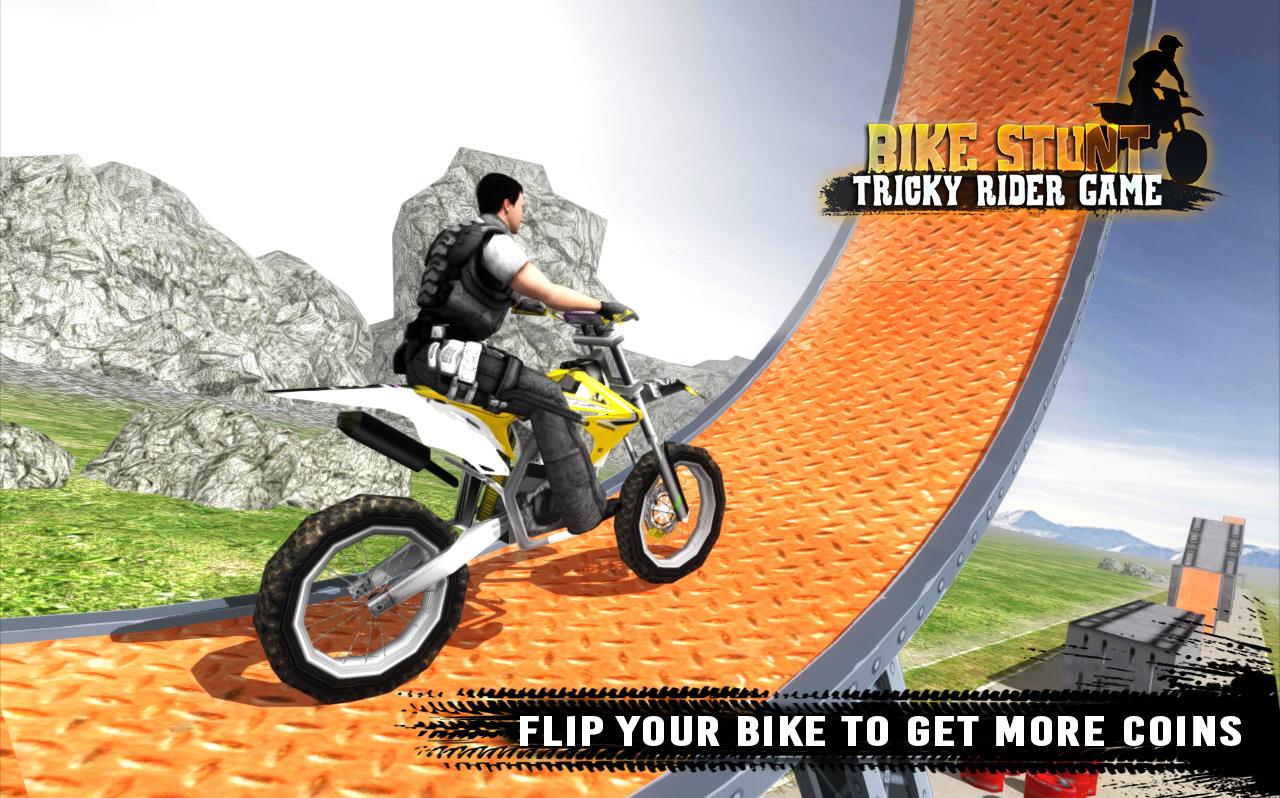 Bike Stunt Tricky Rider Game截图2